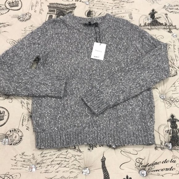 Theory Speckled Crew Neck Sweater - Picture 4 of 6